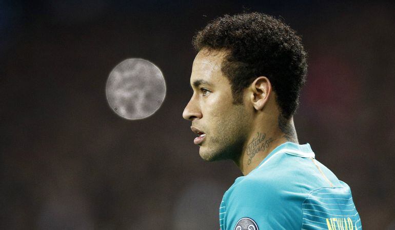 Neymar, durante su último partido con el Barcelona