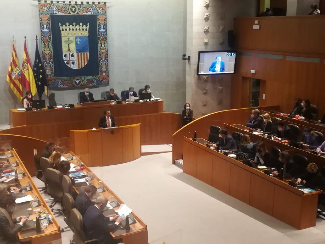 Debate de presupuestos en las Cortes de Aragón