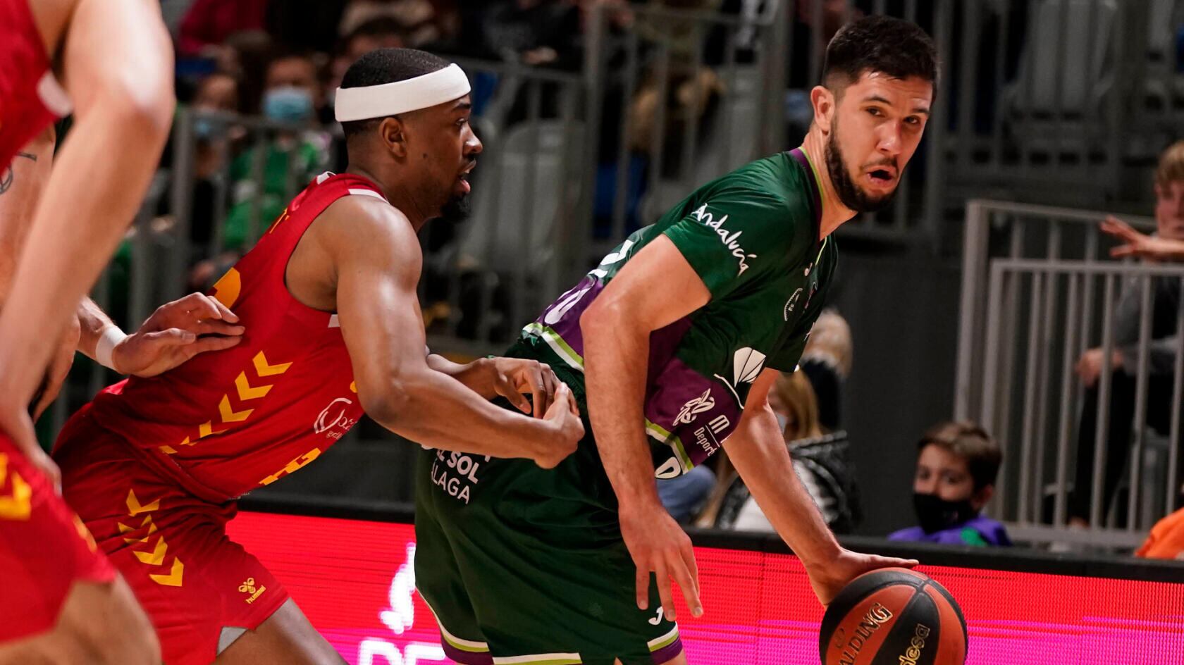 Bouteille, en el partido del Unicaja contra el Murcia en el Martín Carpena