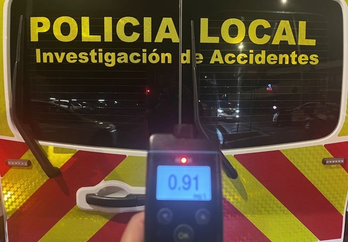 Un control de la Policía Local en Algeciras