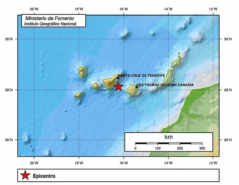 Terremoto marcado por el IGN