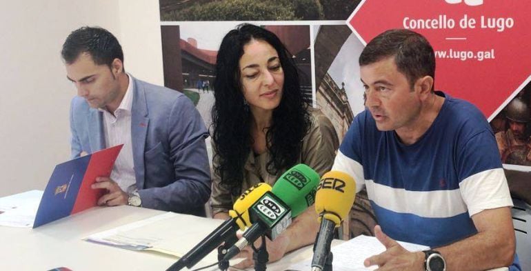 Un momento de la presentación del Triatlón do Miño 2018