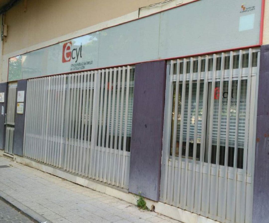 La oficina del Ecyl en Peñafiel.