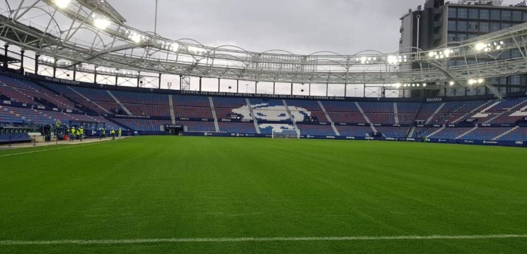 Interior del estadio del Levante UD