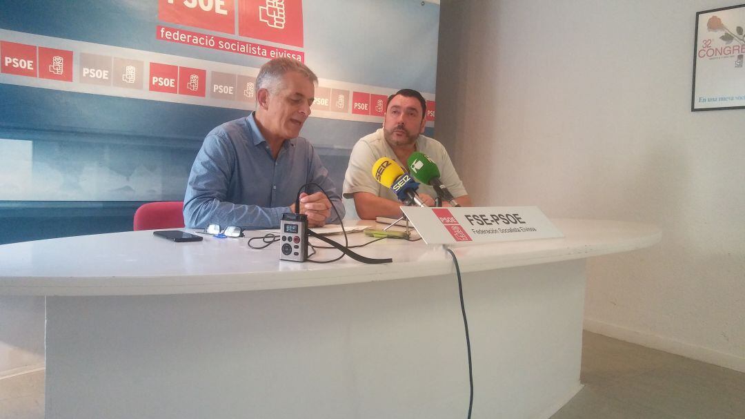 Vicent Torres y José Luis Pardo, concejales del PSOE en el Ayuntamiento de Santa Eulària