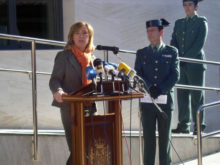 María De Los Llanos Castellanos durante un acto en el año 2005