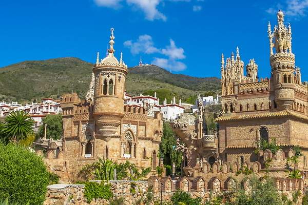 Exterior del Castillo monumento ubicado en Benalmádena (Málaga)