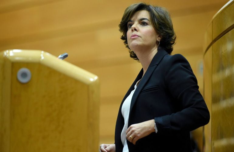 Soraya Sánez de Santamaría asumirá las funciones de Puigdemont