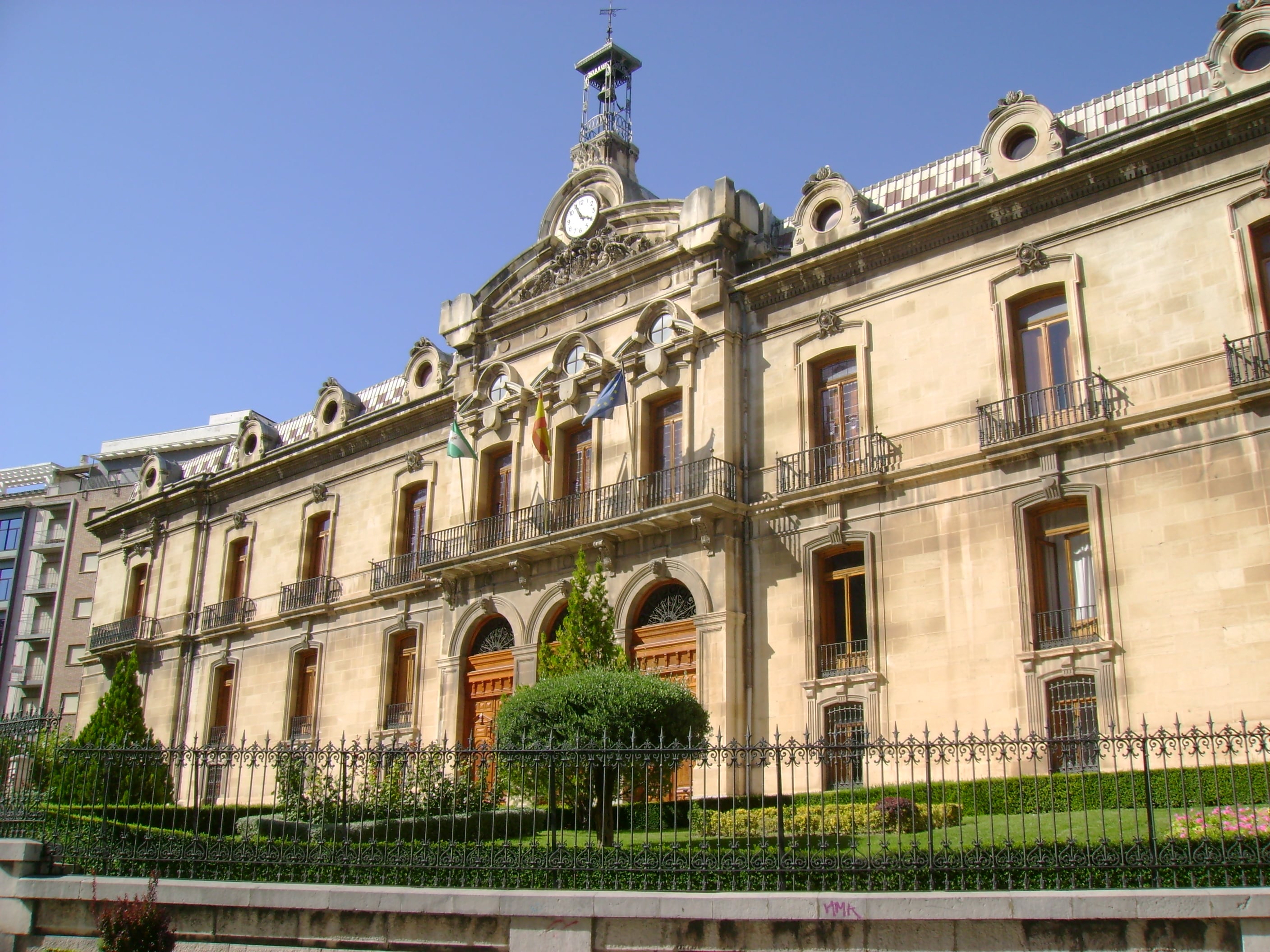 Fachada del Palacio Provincial de la Diputación de Jaén, en la Plaza de San Francisco