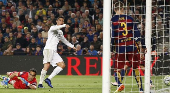 Cristiano Ronaldo marca el gol decisivo en el Clásico