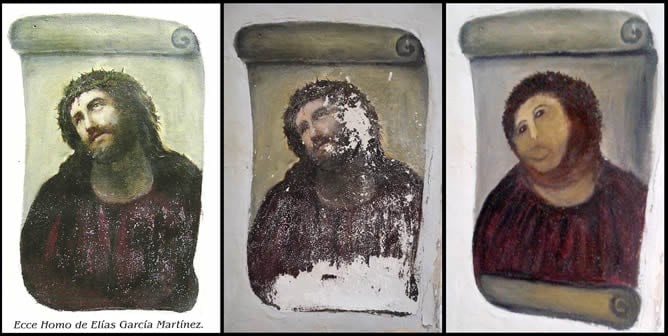 El antes y el después del Ecce Homo de Borja