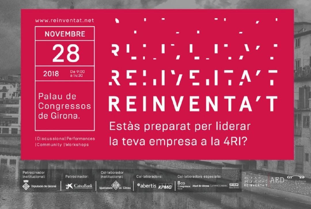 Un cartell del 'Reinventa't'