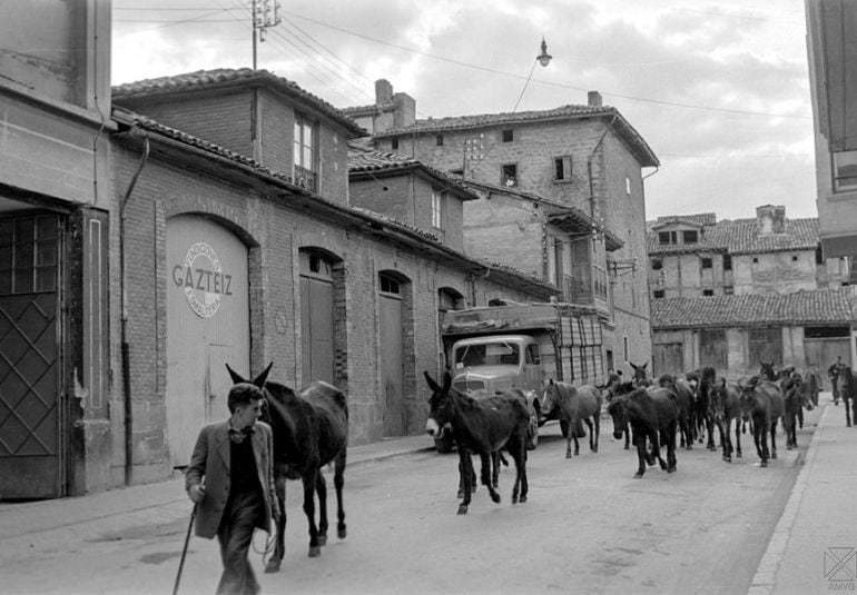 La calle Abrevadero en 1957