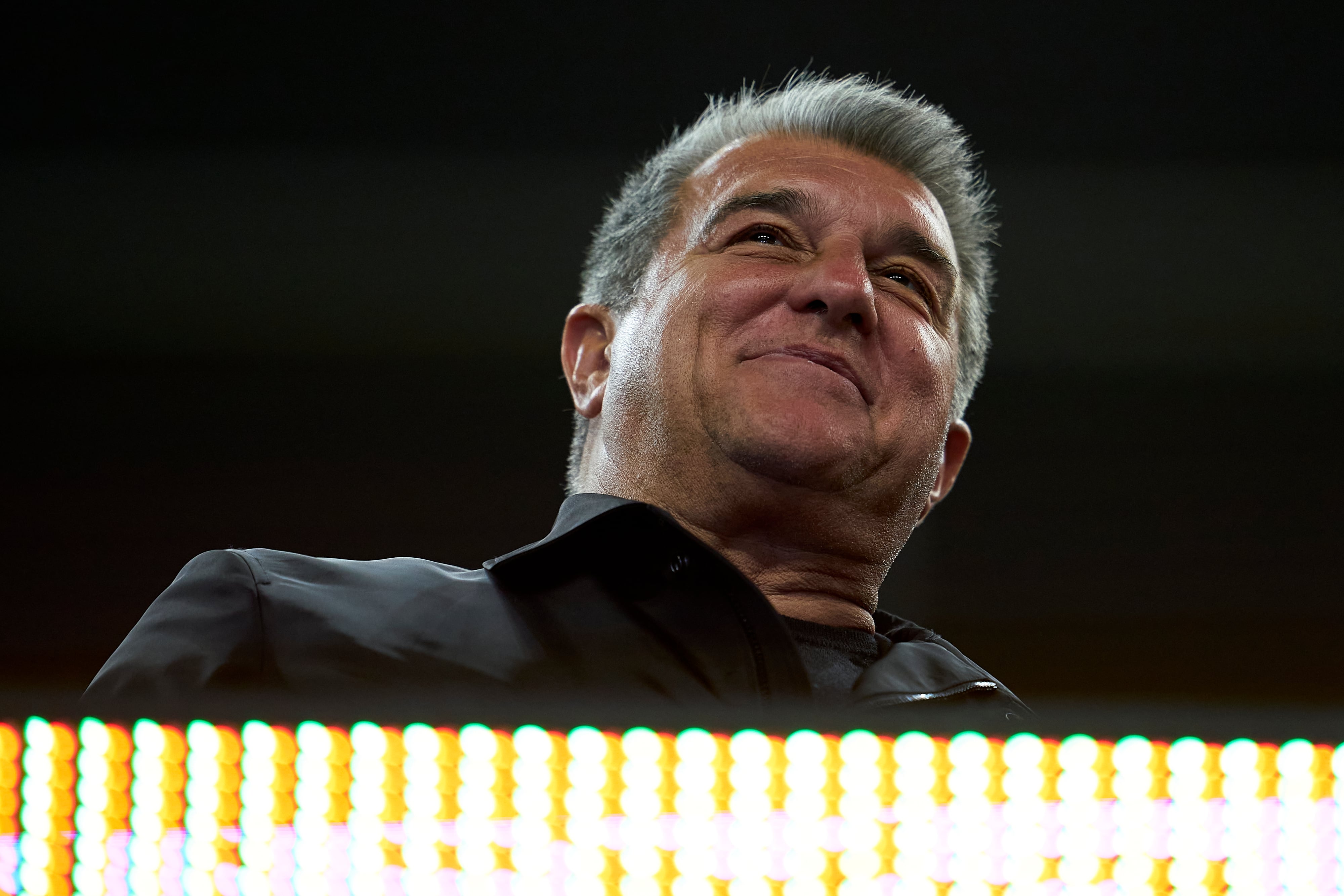 El presidente del FC Barcelona, Joan Laporta. (Photo Manuel Queimadelos by Quality Sport Images/Getty Images)