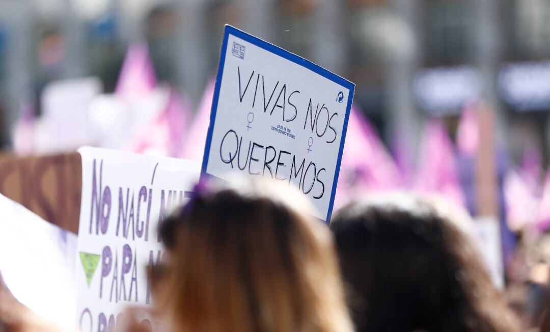 Manifestación feminista con motivo del 8-M