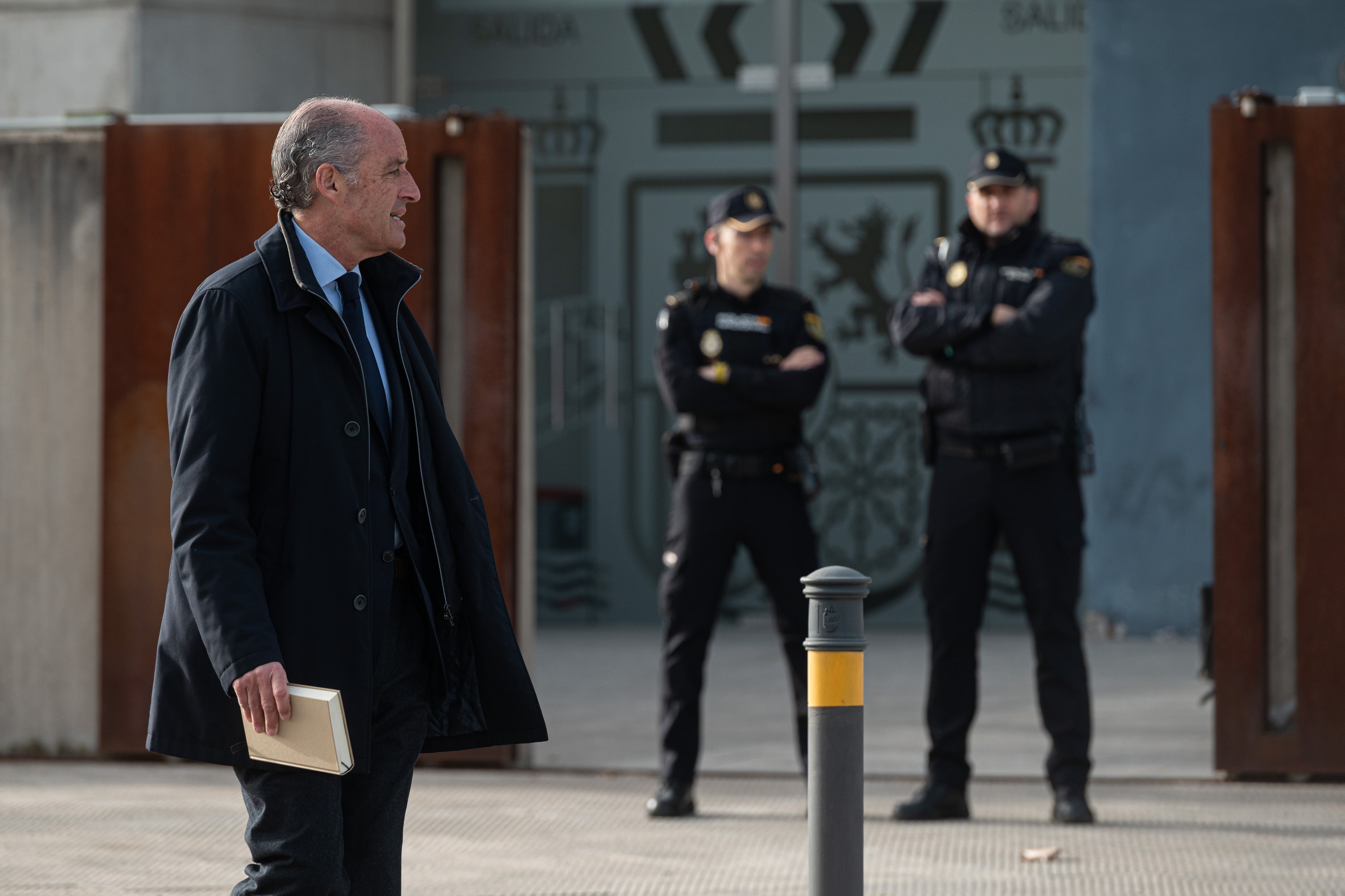 El expresidente de la Generalitat valenciana Francisco Camps a su llegada a la sede de la Audiencia Nacional en San Fernando de Henares.