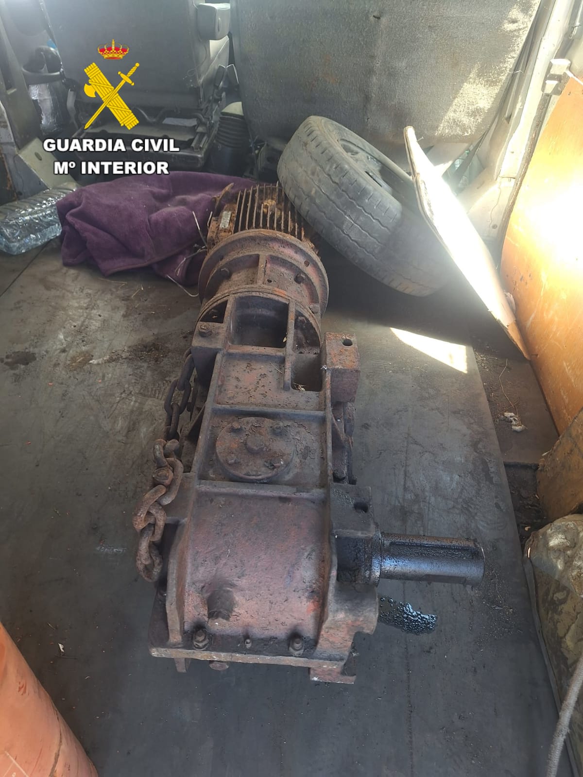 Una de las piezas sustraídas