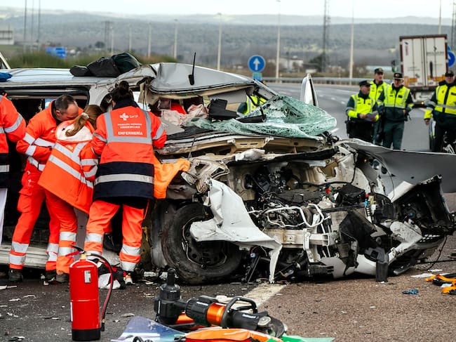 Varios heridos graves en un accidente en la A-62, en Ciudad Rodrigo(Salamanca)