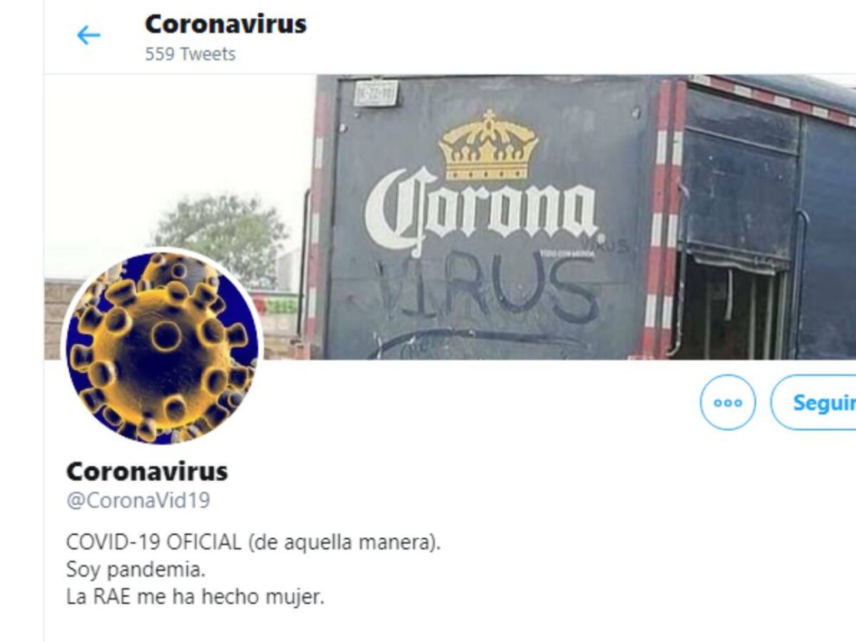 ‘CoronaVid19’: el usuario viral de Twitter