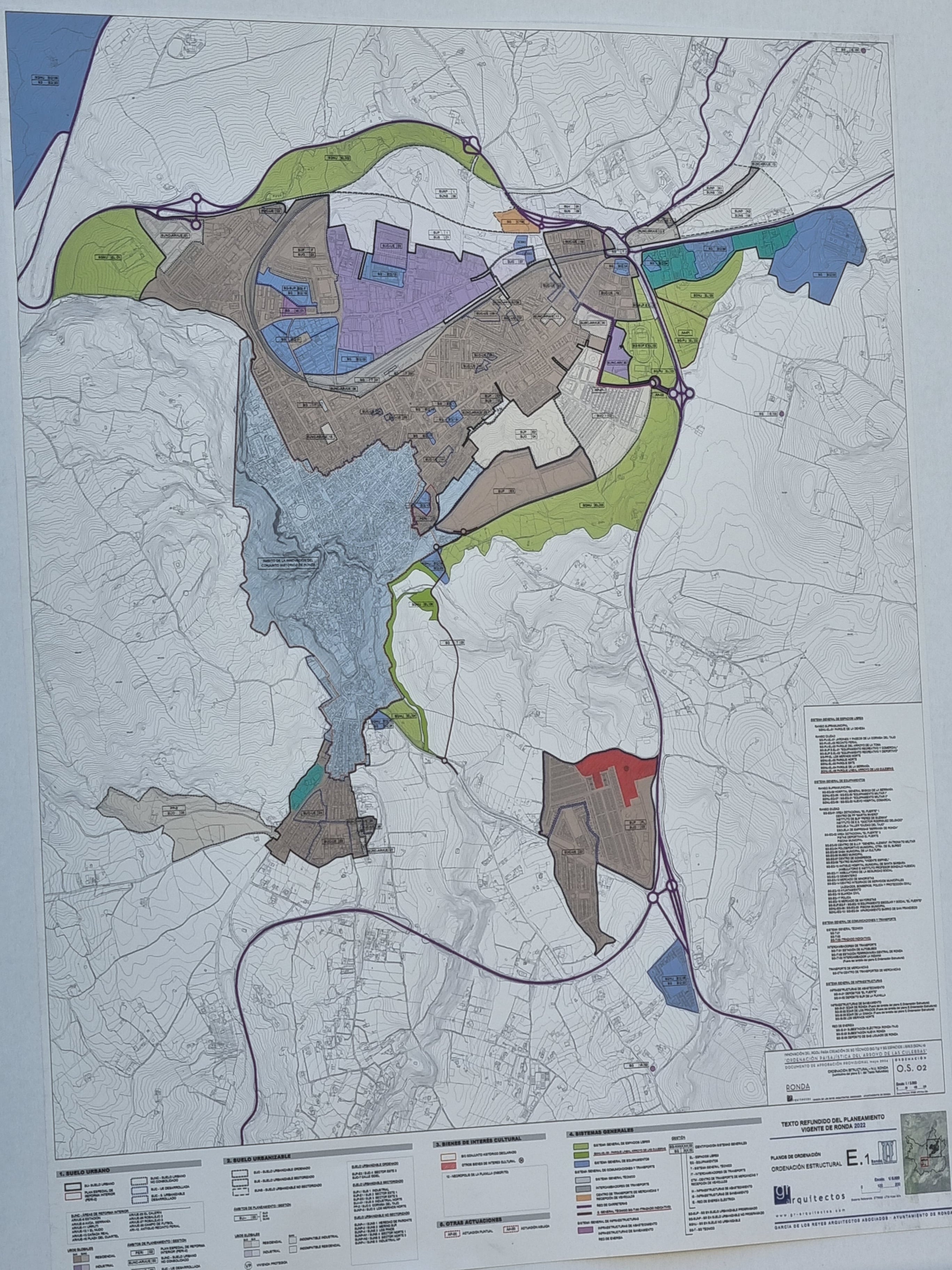 Mapa del pretendido trazado del vial alternativo