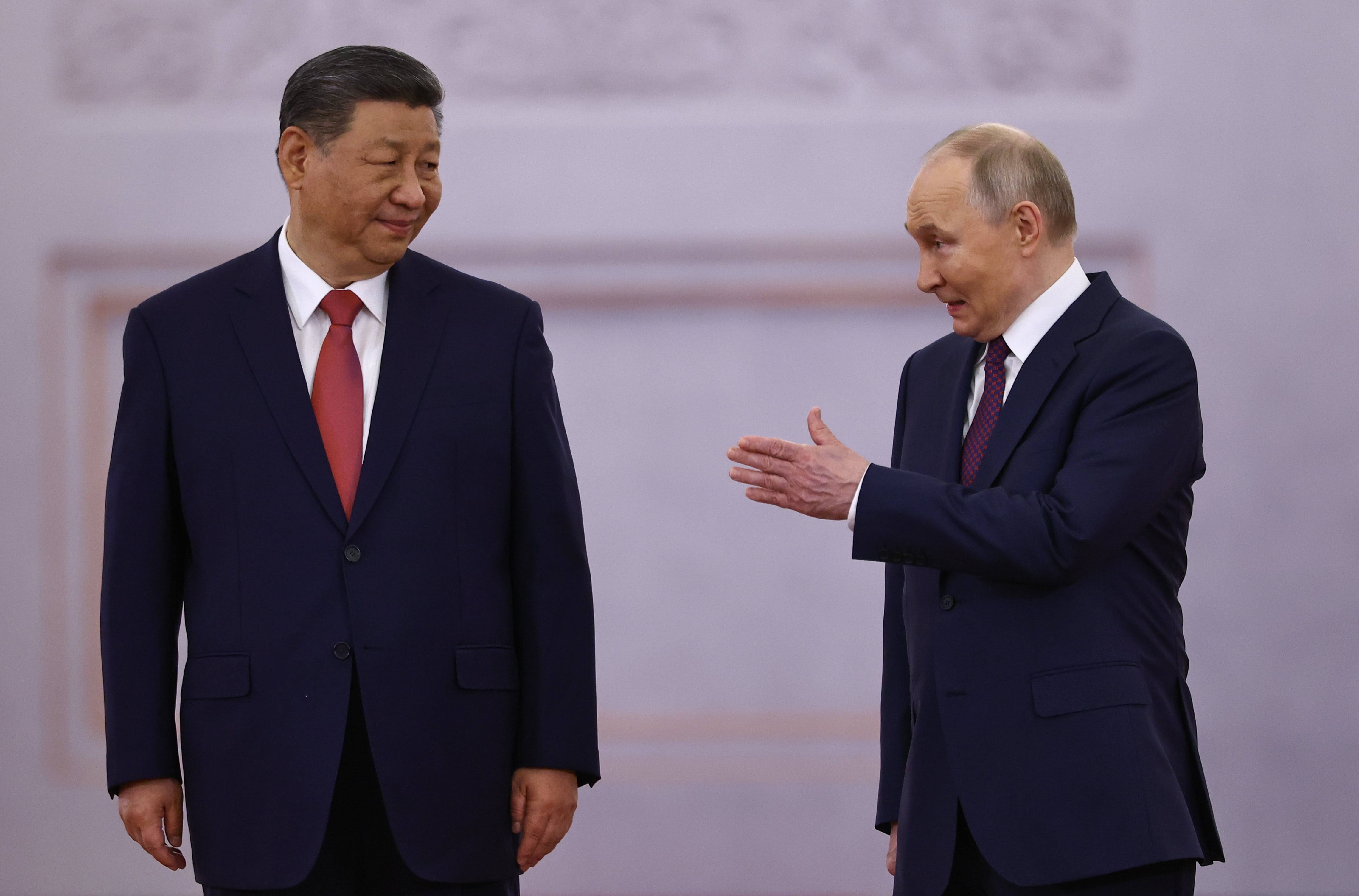 Encuentro de Xi Jinping y Putin. (Alemania, Rusia, Moscú) EFE/EPA/Evgenia Novozhenina / POOL