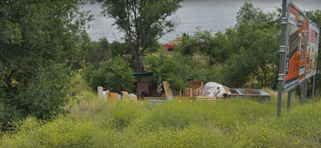 Imágen de un de las infraviviendas situadas en la zona. 