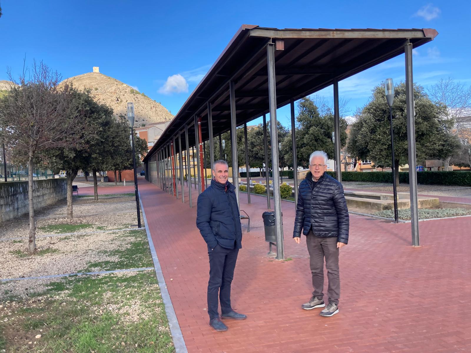 Las placas ya están instaladas en el parque del Ferrocarril de Cocentaina.