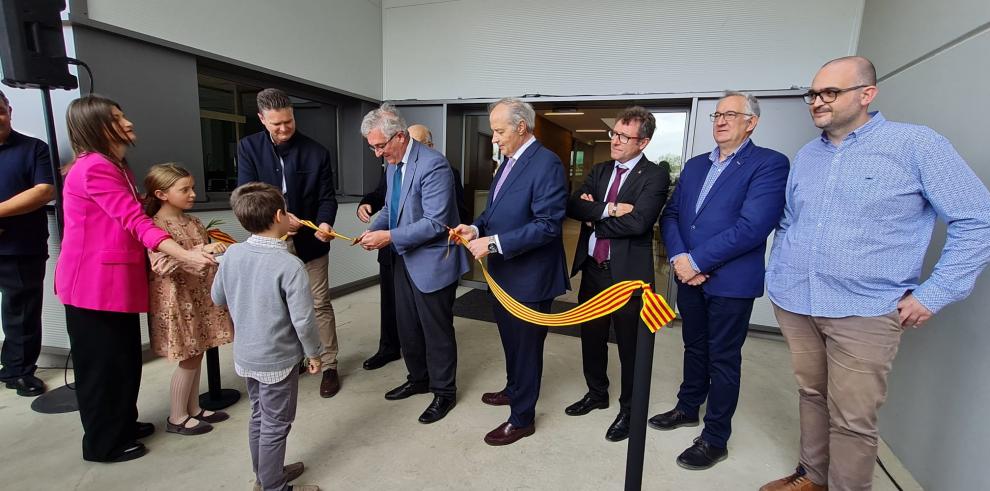 Inauguración de la fábrica de piensos Cincaporc en Fraga