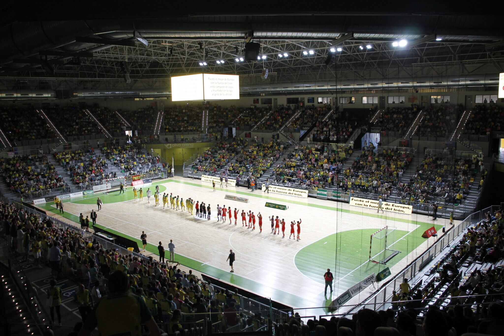 El próximo martes el Olivo arena será escenario del primera partido de cuartos de final por el título de liga. Aún se desconoce el rival. Movistar Inter o ELPozo Murcía