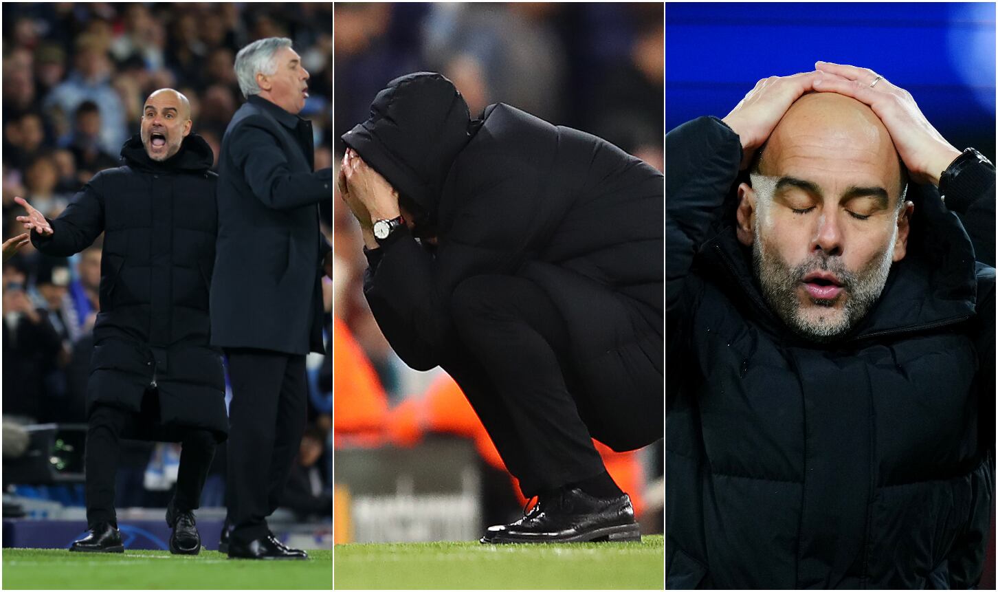 Guardiola, durante el partido contra el Real Madrid