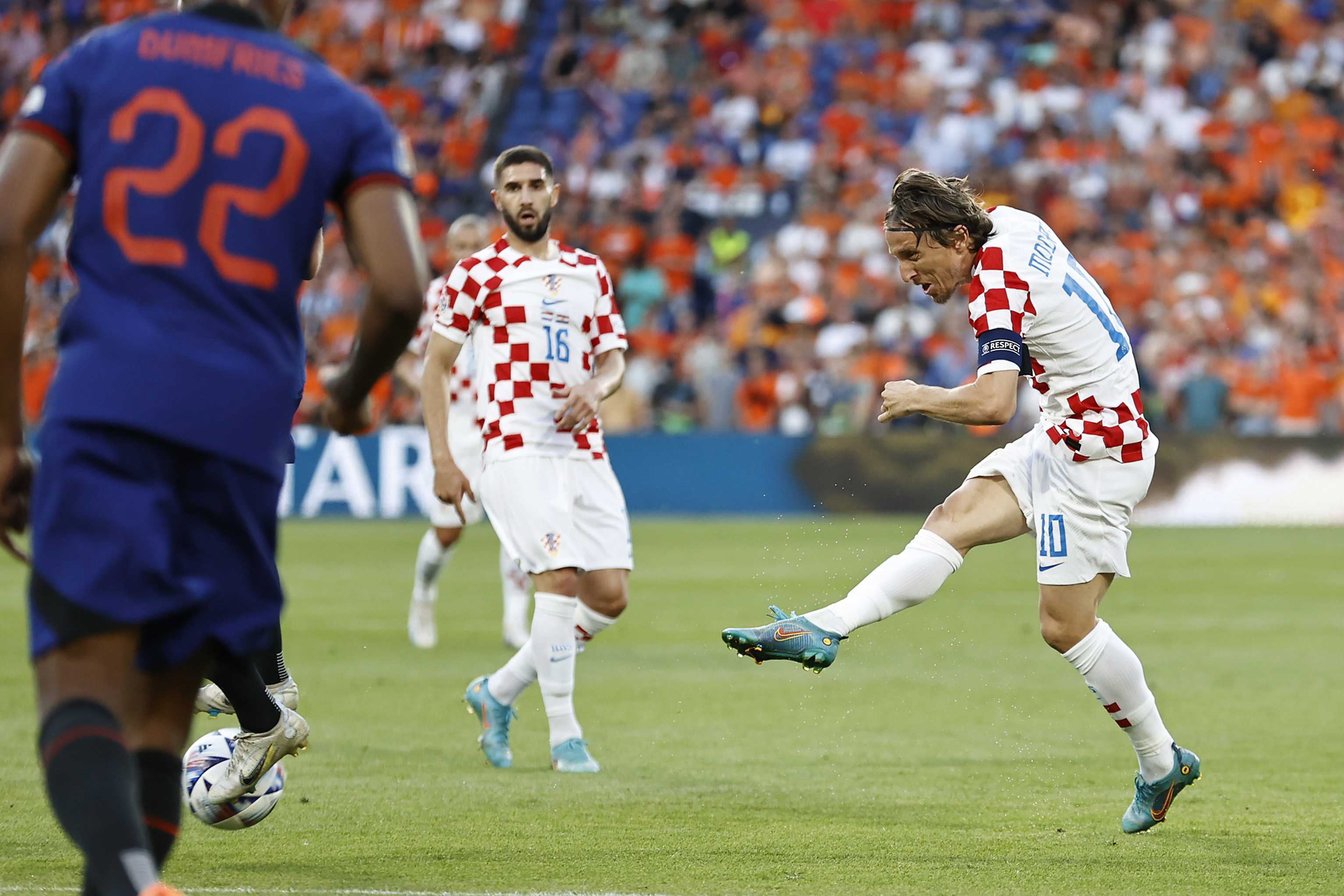 Luka Modric, durante el partido entre Croacia y Países Bajos