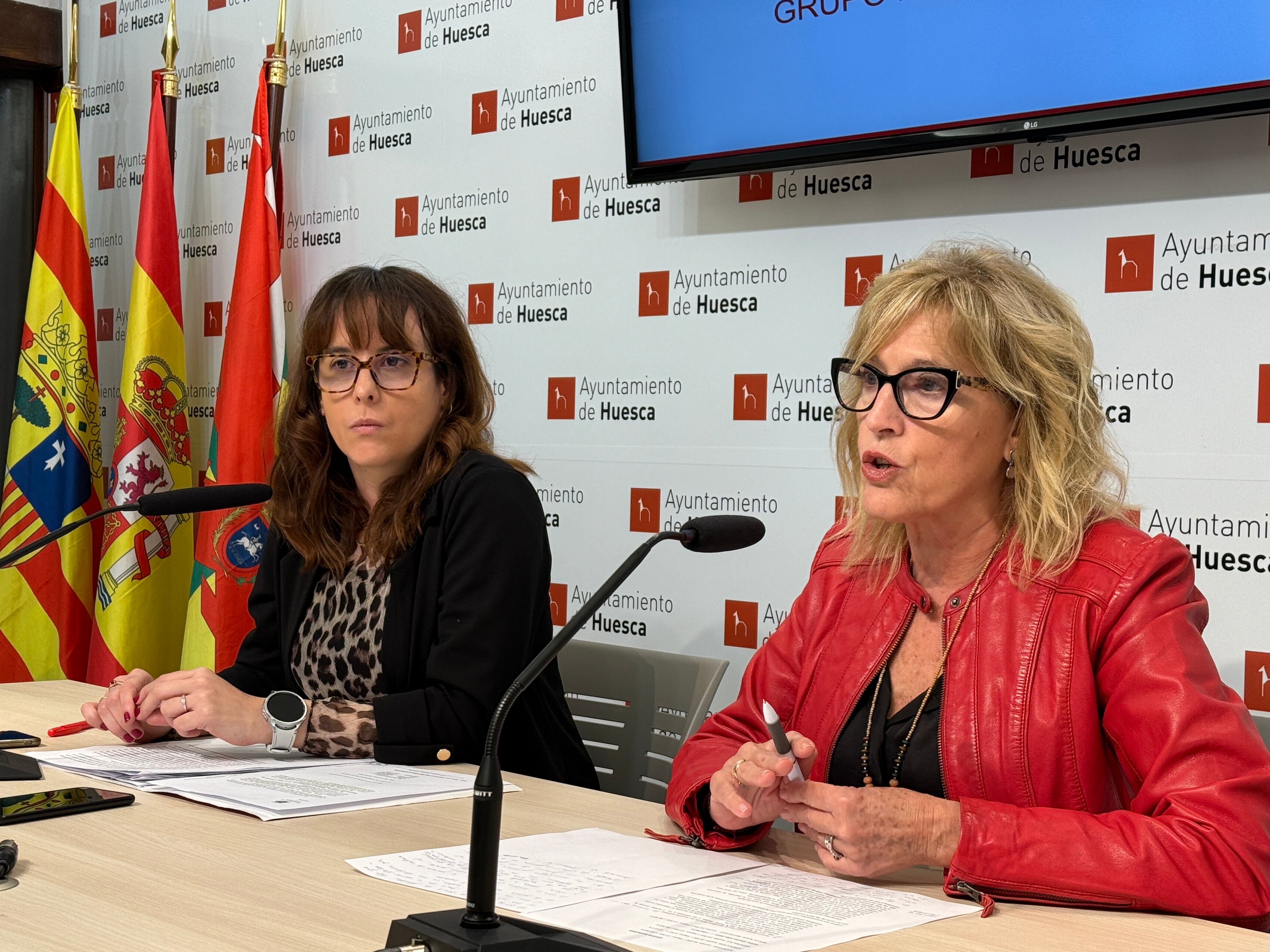 Belén Hernández y Silvia Salazar en rueda de prensa