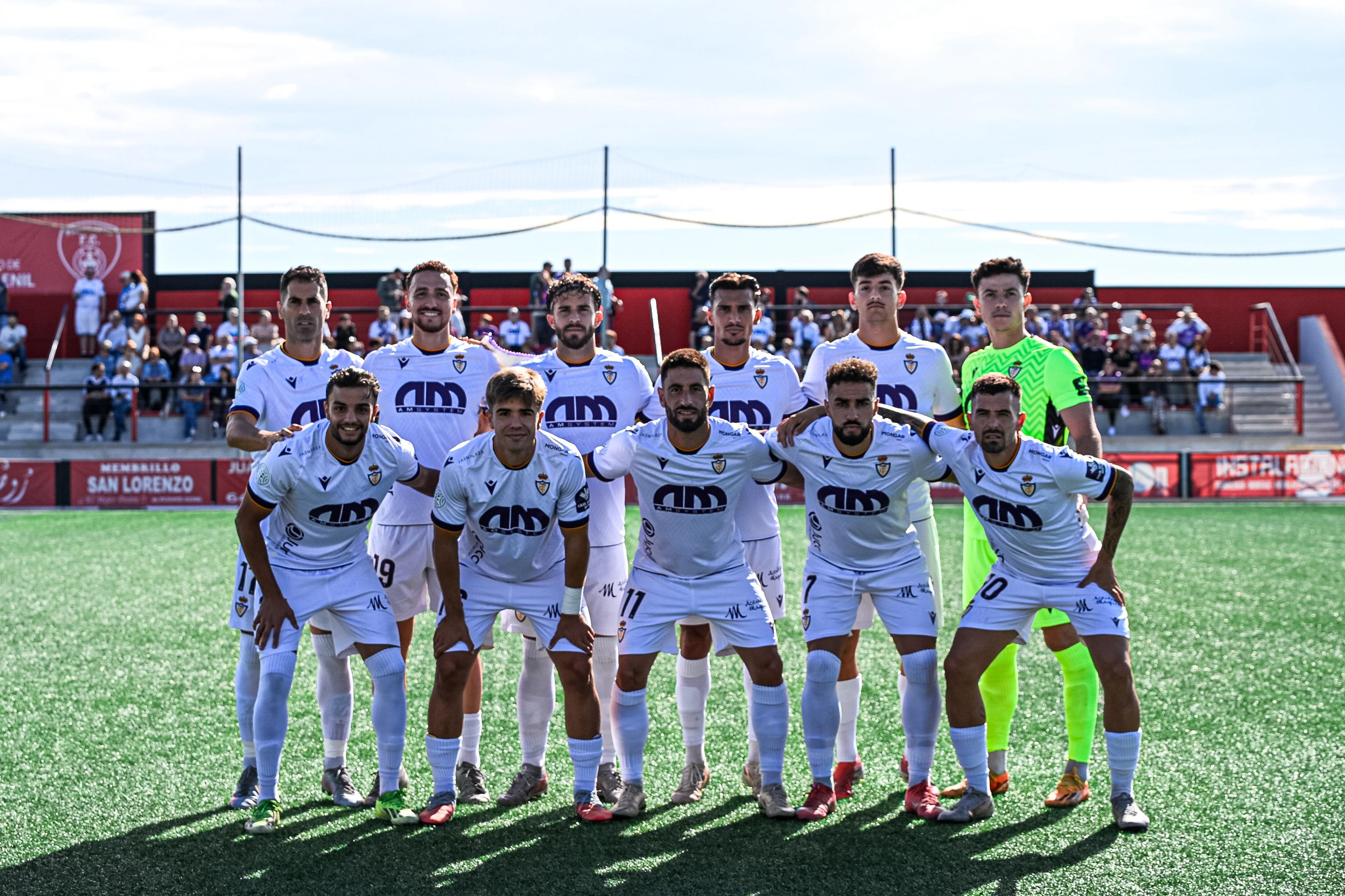 Once inicial del Real Jaén en Puente Genil.