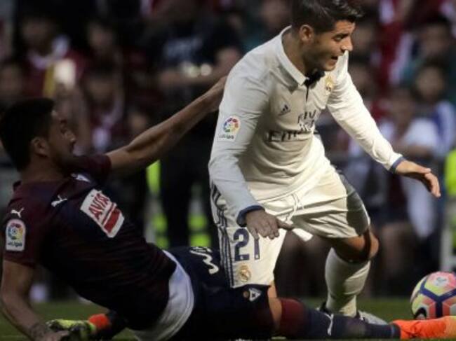 Morata pidió penalti en esta jugada