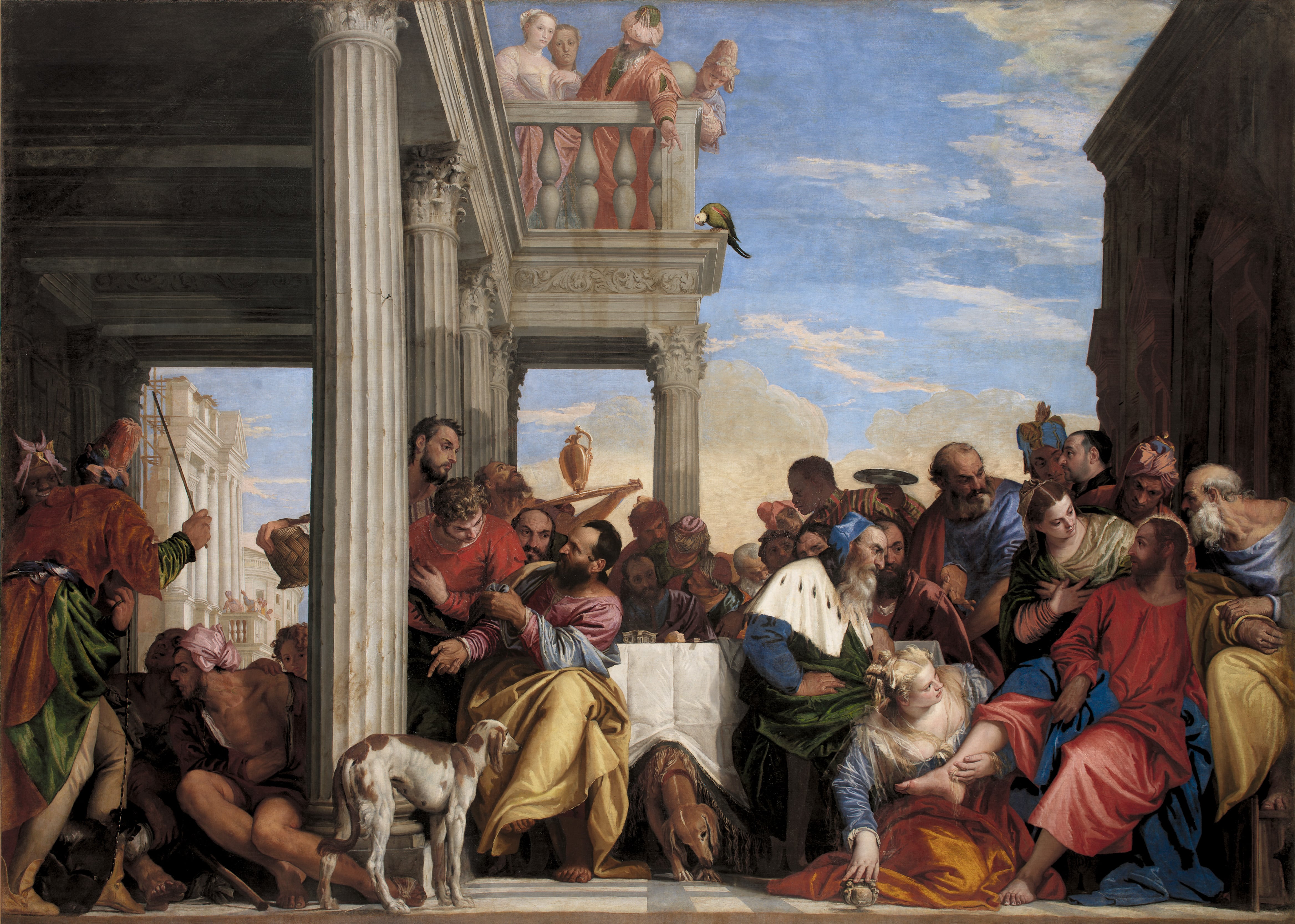 &#039;La cena en casa de Simón&#039; de Paolo Veronese