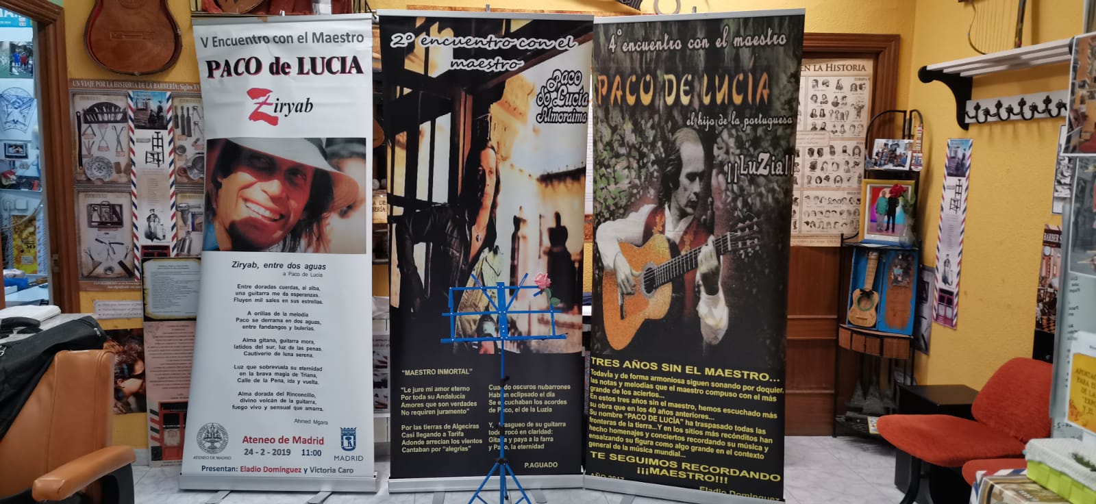 El homenaje que tributa Eladio Domínguez al guitarrista algecireño paco de Lucía