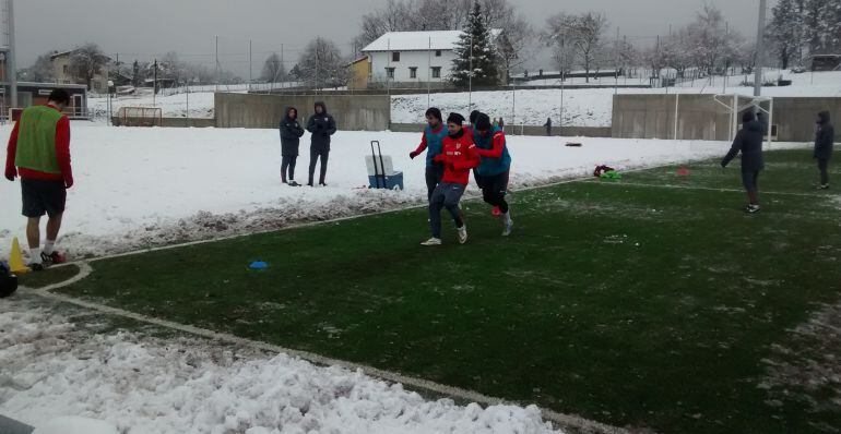 Entrenamiento de este miércoles en Lezama