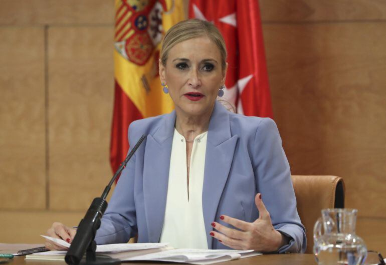 La presidenta de la Comunidad de Madrid, Cristina Cifuentes