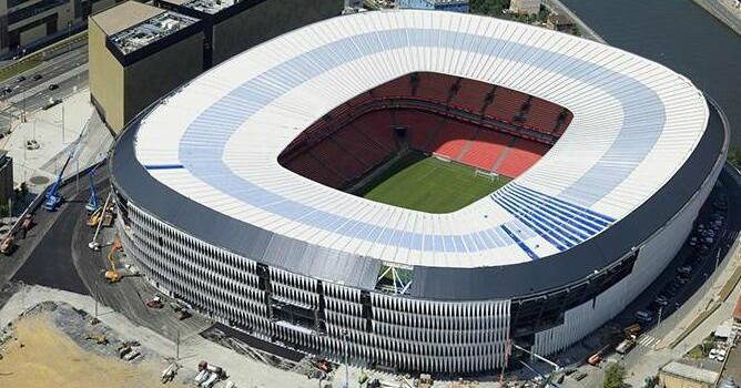 El recién inaugurado estadio rojiblanco acogerá partidos de la Eurocopa de 2020