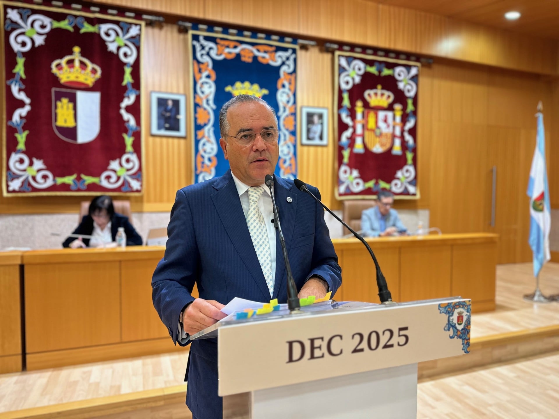 El alcalde de Talavera, José Julián Gregorio, durante el Debate del Estado de la Ciudad de 2025