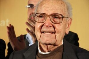 Heribert Barrera al vuitantè aniversari d'Esquerra