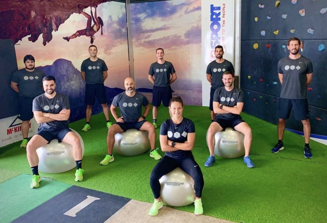 Profesionales de la actividad física, en el centro Health Space de Tenerife.