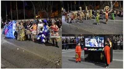 Grupos ganadores en el carnaval de Monzón