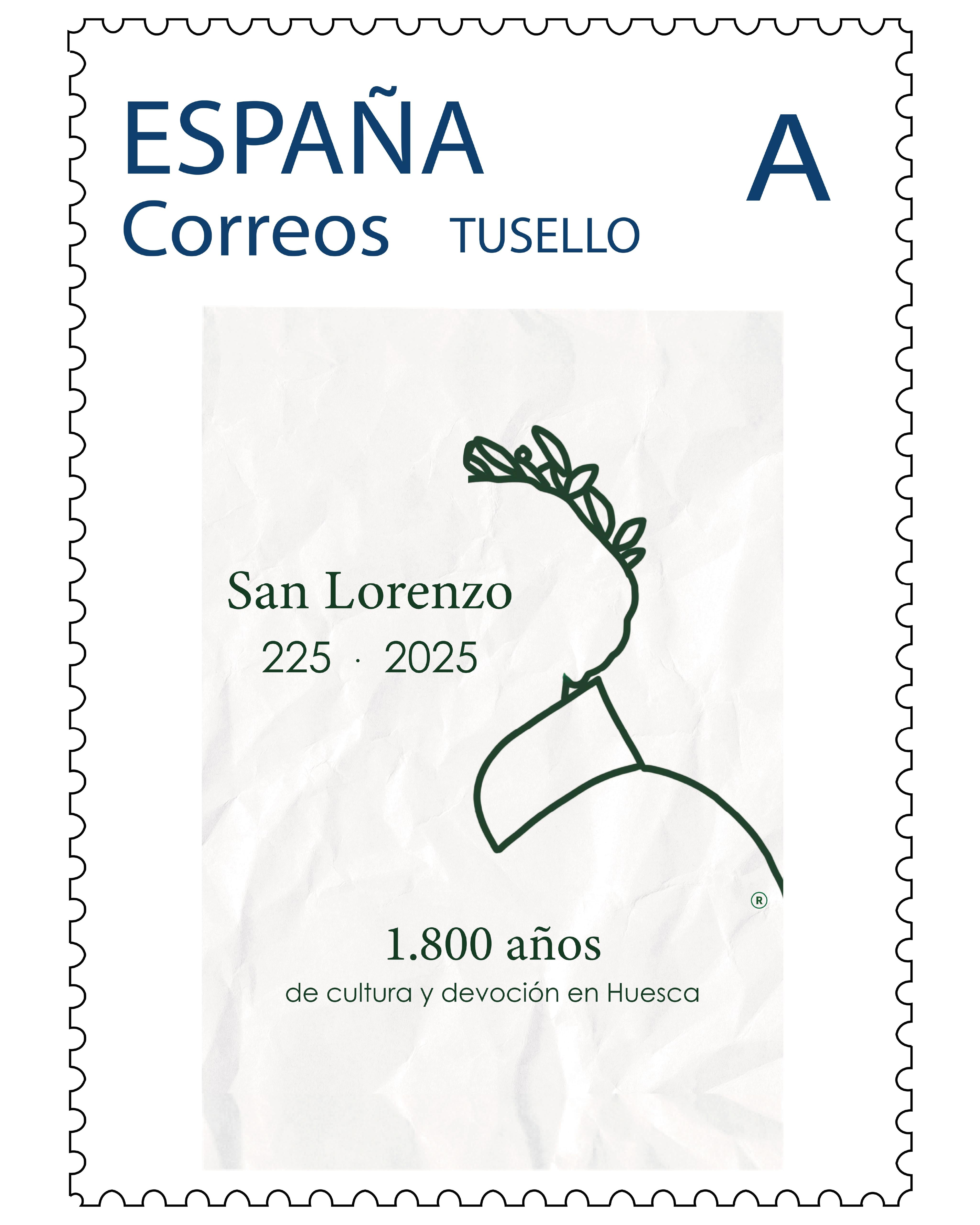 Sello conmemorativo de los 1.800 años del nacimiento de San Lorenzo