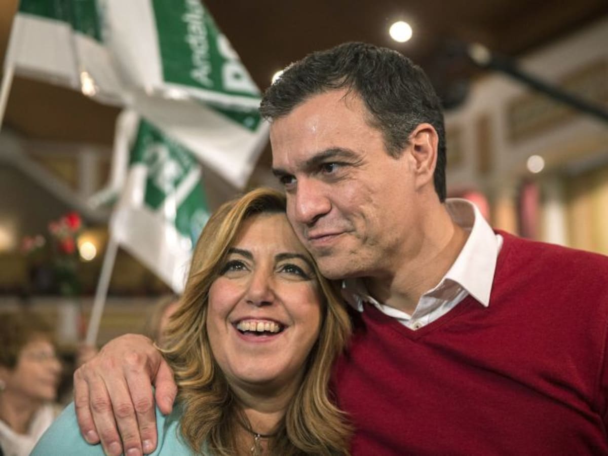 El PSOE cierra campaña en Málaga con Pedro Sánchez y Susana Díaz en un acto multitudinario en Torremolinos