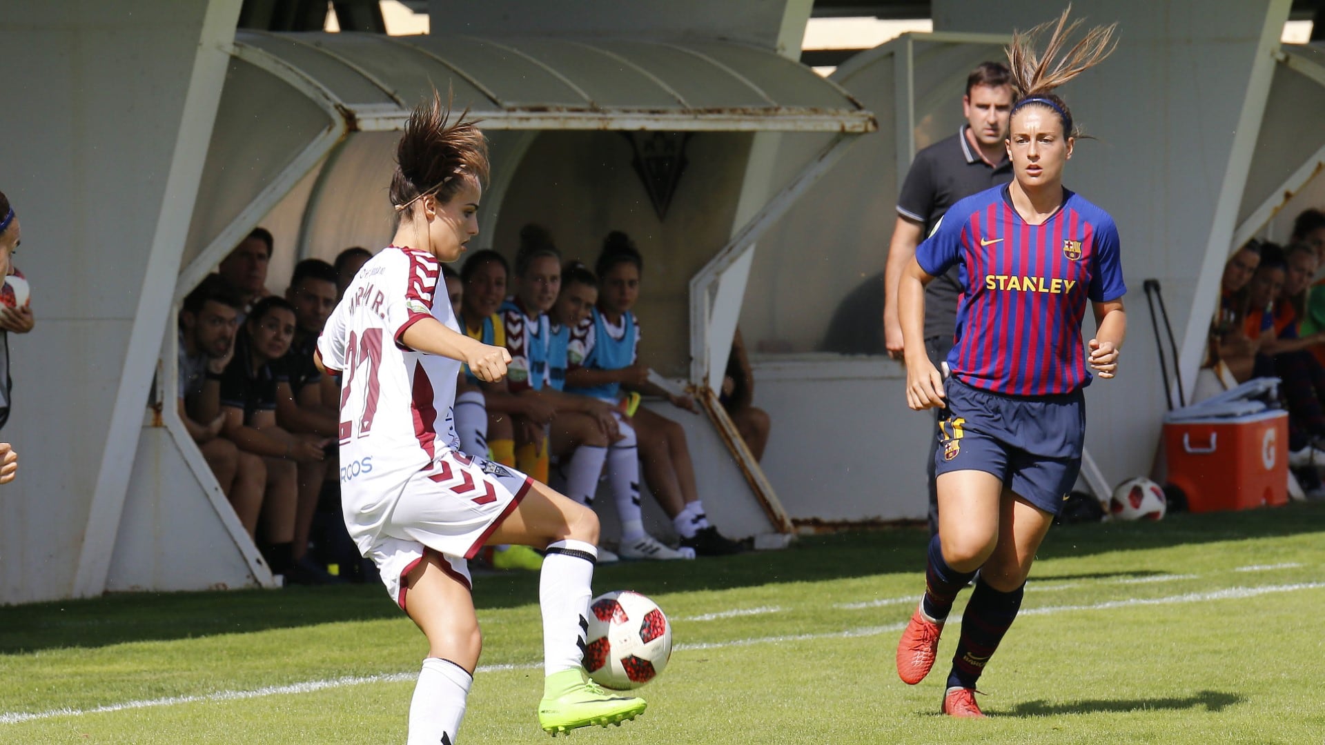 Alexia Putellas, durante un partido disputado con el F.C Barcelona en Albacete