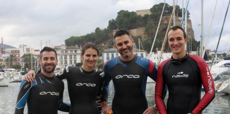 Rubén Andrés, Elisa Berlanga, David Ocaña y Miguel Ángel Plaza en Denia