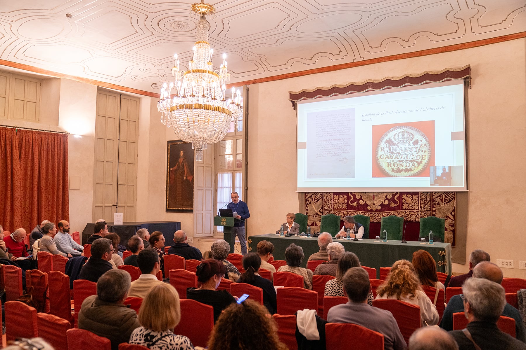 El Salón de Grados de la maestranza rondeña acoge todo tipo de eventos culturales a lo largo del año