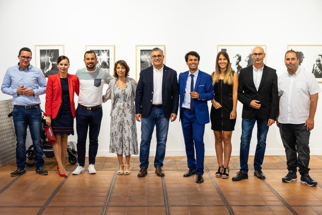 Algunos concejales del PSOE en el Ayuntamiento de Teguise.
