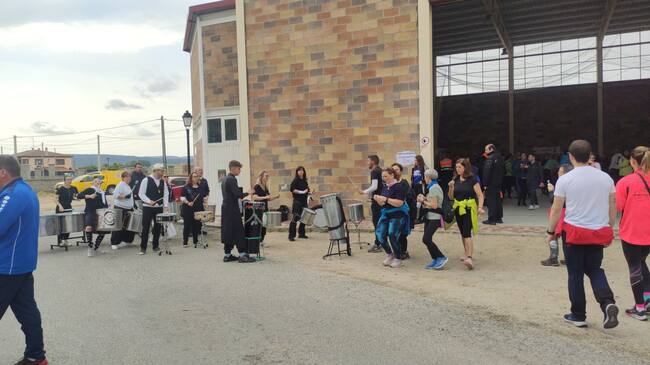 Llegada al polideportivo de El Fresno